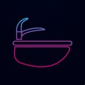Sink nolan icon. Simple thin line, outline vector of bathroom icons for ui and ux, website or mobile application
