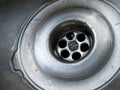 Sink plughole Royalty Free Stock Photo
