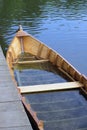 Sinked wooden fisihing boat Royalty Free Stock Photo