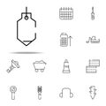 sinker icon. construction icons universal set for web and mobile