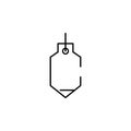 sinker icon. Element of construction for mobile concept and web apps illustration. Thin line icon for website design and