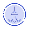 Sinker, Instrument, Measurement, Plumb, Plummet Blue Dotted Line Line Icon