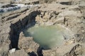 A Sinkhole near the Dead Sea Royalty Free Stock Photo