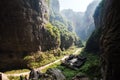 Sinkhole in wulong, chongqing, china Royalty Free Stock Photo