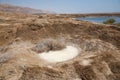 Sinkholes in Dead Sea Royalty Free Stock Photo