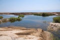 Sinkholes in Dead Sea Royalty Free Stock Photo