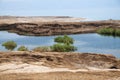 Sinkholes in Dead Sea Royalty Free Stock Photo