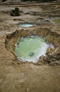 Sinkholes in the desert Royalty Free Stock Photo