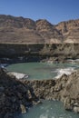 Sinkholes near the Dead Sea Royalty Free Stock Photo