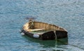 Sinking Boat Saint Ives Royalty Free Stock Photo