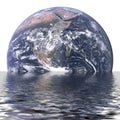 Sinking Earth Royalty Free Stock Photo