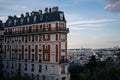 Sinking House in the Montmartre area of Paris, France