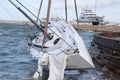 Sinking sailboat