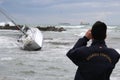 Sinking sailboat