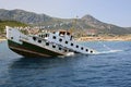 Sinking ship for diving tourism Royalty Free Stock Photo