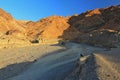 Death Valley National Park, Last Evening Light on Entrance to Mosaic Canyon, California, USA Royalty Free Stock Photo