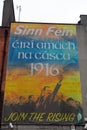 Sinn Fein propaganda, Dublin, Ireland Royalty Free Stock Photo