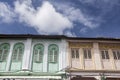 Sino-Portuguese Architecture influenced building in Phuket. Royalty Free Stock Photo