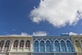 Sino-Portuguese Architecture influenced building in Phuket. Royalty Free Stock Photo