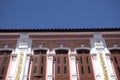 Sino-Portuguese Architecture influenced building in Phuket. Royalty Free Stock Photo