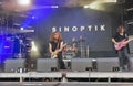 Sinoptik rock band performs at Atlas Weekend. Kiev, Ukraine.