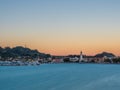 Sinrise over in Zante town harbor, Zakinthos