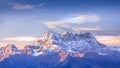 Dents du Midi in the Swiss Alps, Switzerland Royalty Free Stock Photo