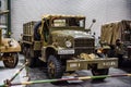 SINSHEIM, GERMANY - MAI 2022: american khaki military medium duty truck GMC CCKW 352