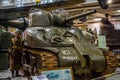 SINSHEIM, GERMANY - MAI 2022: american US medium tank Sherman M4 A1 Royalty Free Stock Photo