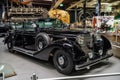 SINSHEIM, GERMANY - MAI 2022: black Mercedes 770 K cabrio 1938