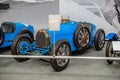 SINSHEIM, GERMANY - MAI 2022: blue Bugatti Type 35 C cabrio 1930 Royalty Free Stock Photo