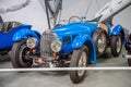SINSHEIM, GERMANY - MAI 2022: blue Bugatti Type 57 cabrio 1938