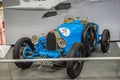 SINSHEIM, GERMANY - MAI 2022: blue Bugatti Type 37 cabrio 1926