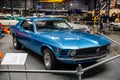 SINSHEIM, GERMANY - MAI 2022: blue coupe Ford Mustang coupe 1970