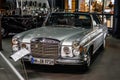 SINSHEIM, GERMANY - MAI 2022: silver Mercedes Benz 280 SE cabrio Royalty Free Stock Photo