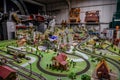 SINSHEIM, GERMANY - MAI 2022: toy city with railroad