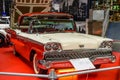 SINSHEIM, GERMANY - MAI 2022: white red cabrio Ford Skyliner Convertible Royalty Free Stock Photo