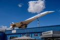 SINSHEIM, GERMANY - MAI 2022: white supersonic airliner Concorde F-BVFB 1969