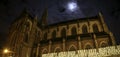 Sint Bavo church Haarlem during night