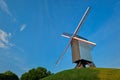 Sint-Janshuismolen Sint-Janshuis Mill windmill in Bruges on sunset, Belgium