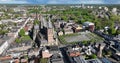 Sint Janskathedraal, Catholic cathedral in the city center of 's-Hertogenbosch. Urban city overview. Also known as