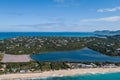 Sint Maarten's island Long beach view from the air