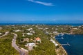 Sint Maarten's island Netherlands side view from the air