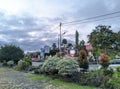 Sintang City in the Morning, at the Regency Office Square Royalty Free Stock Photo