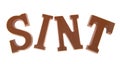 Sinterklaas chocolate letters Royalty Free Stock Photo