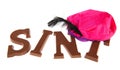 Sinterklaas chocolate letters Royalty Free Stock Photo