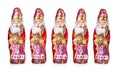 Sinterklaas . Dutch chocolate figures in a row Royalty Free Stock Photo