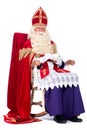 Sinterklaas on his chair