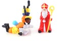 Sinterklaas and some pieten. Royalty Free Stock Photo