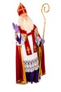 Sinterklaas on white background. full length